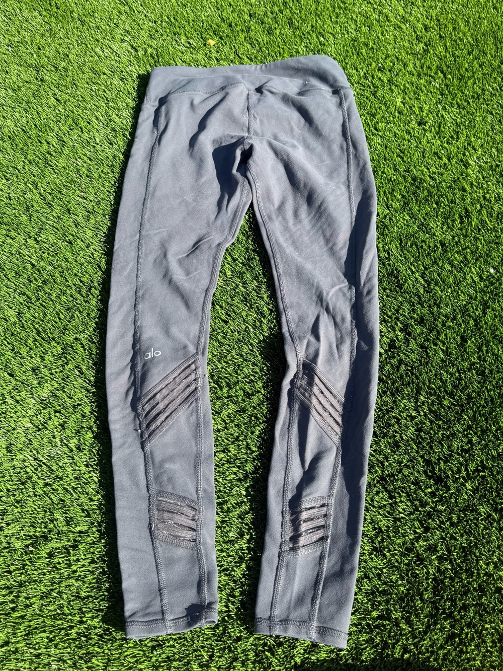 ALO Yoga blue panel Leggings